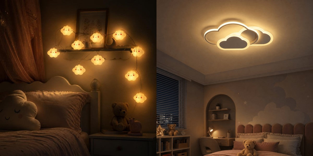 Veilleuse nuage : quelle taille pour la chambre de bébé ?