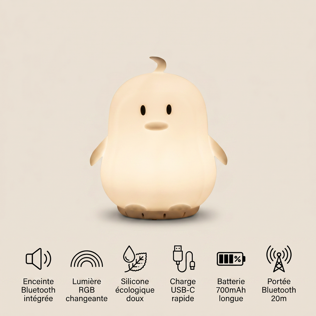 Veilleuse pingouin Bébé - PinguFun