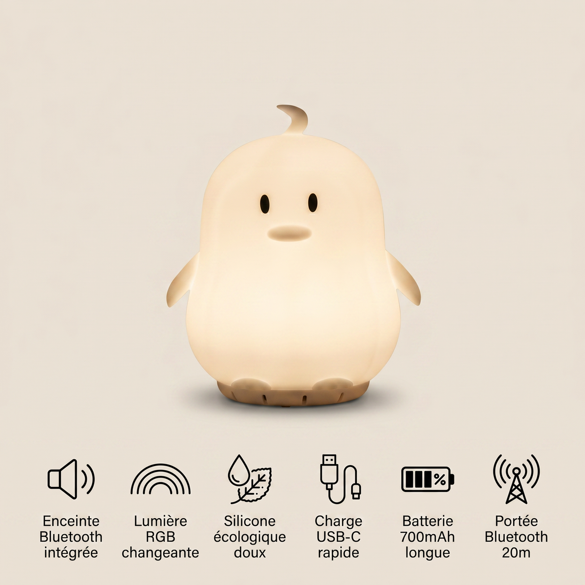 Veilleuse pingouin Bébé - PinguFun