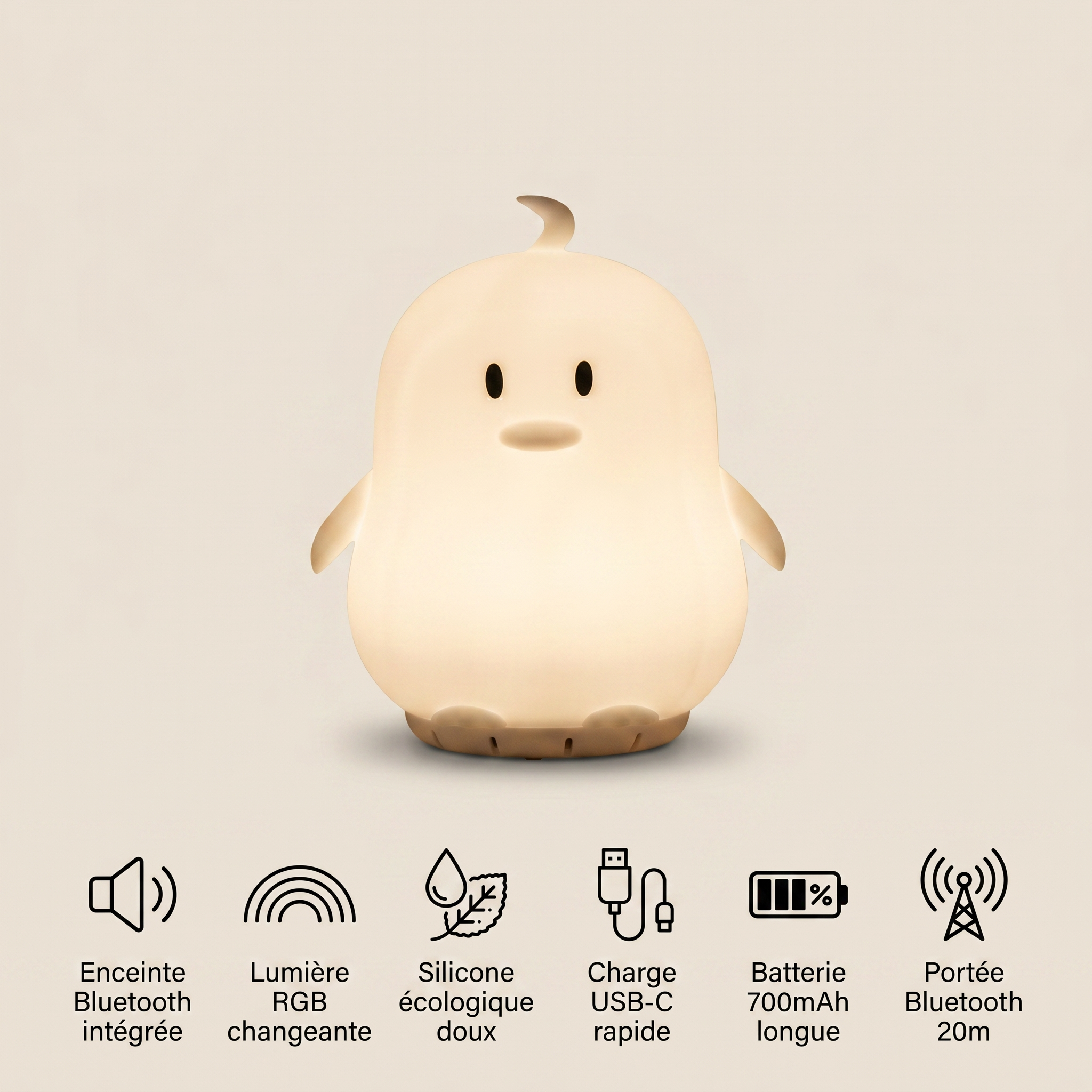 Veilleuse pingouin Bébé - PinguFun