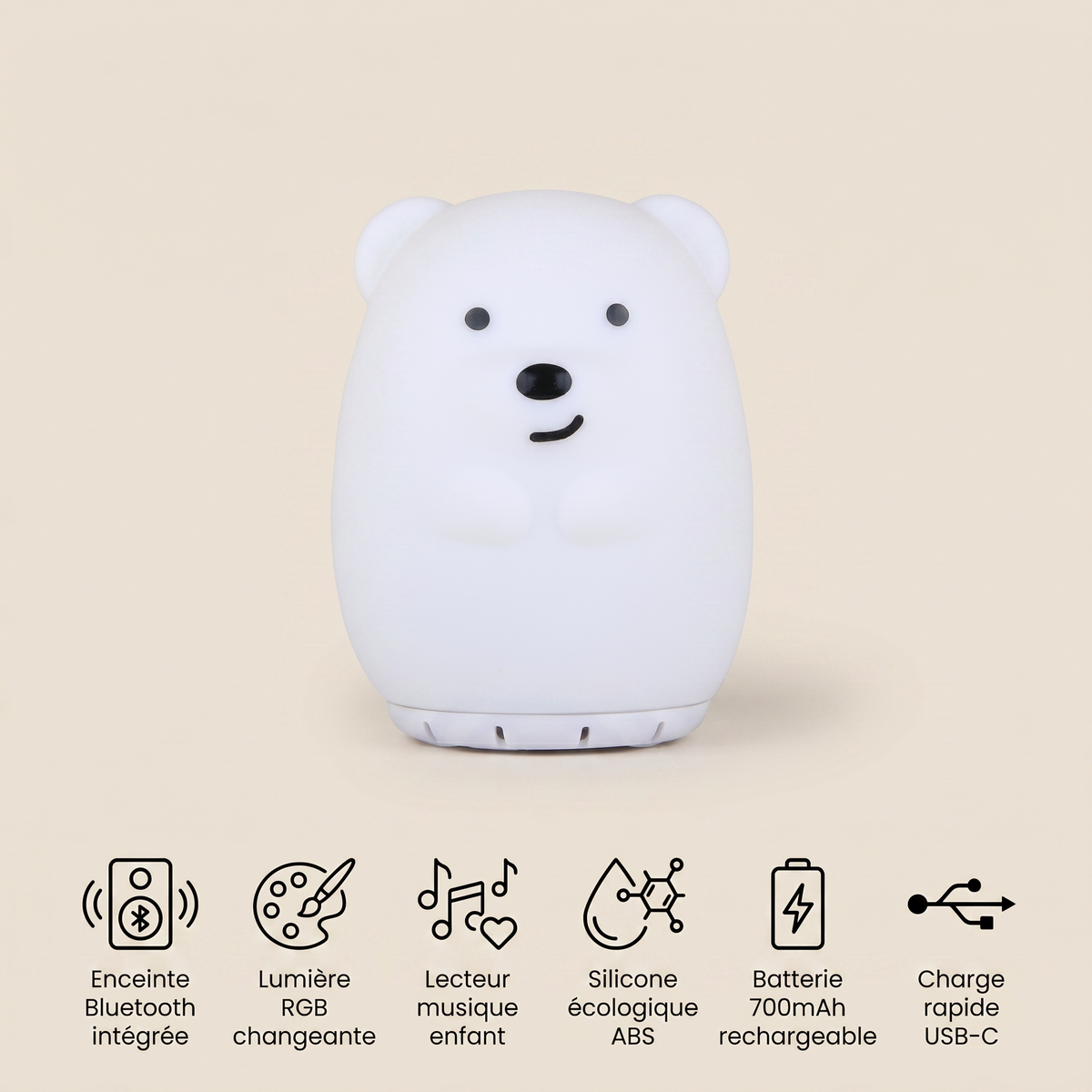 Veilleuse ours rechargeable - TedGlow