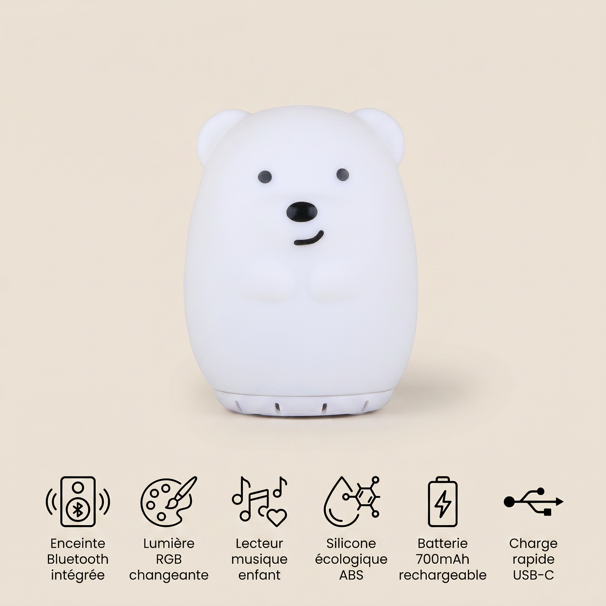 Veilleuse ours rechargeable - TedGlow