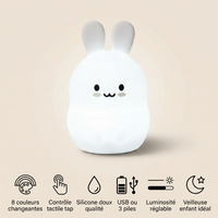 Veilleuse lapin lampe de chevet - JoyRabbit