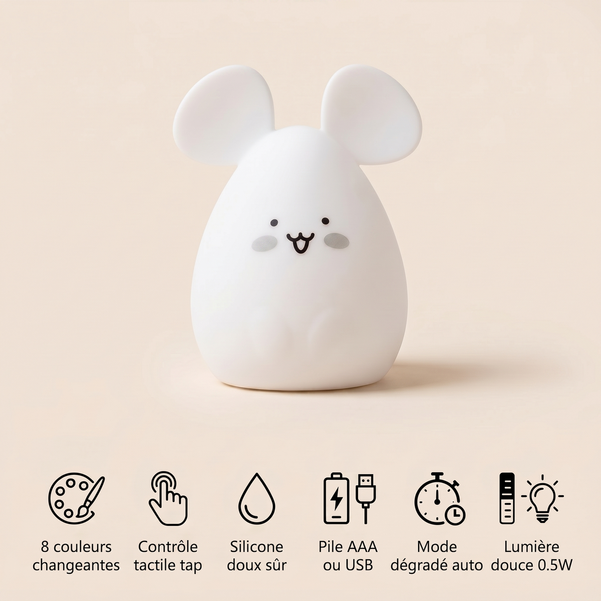 Veilleuse souris bébé - MimiMouse