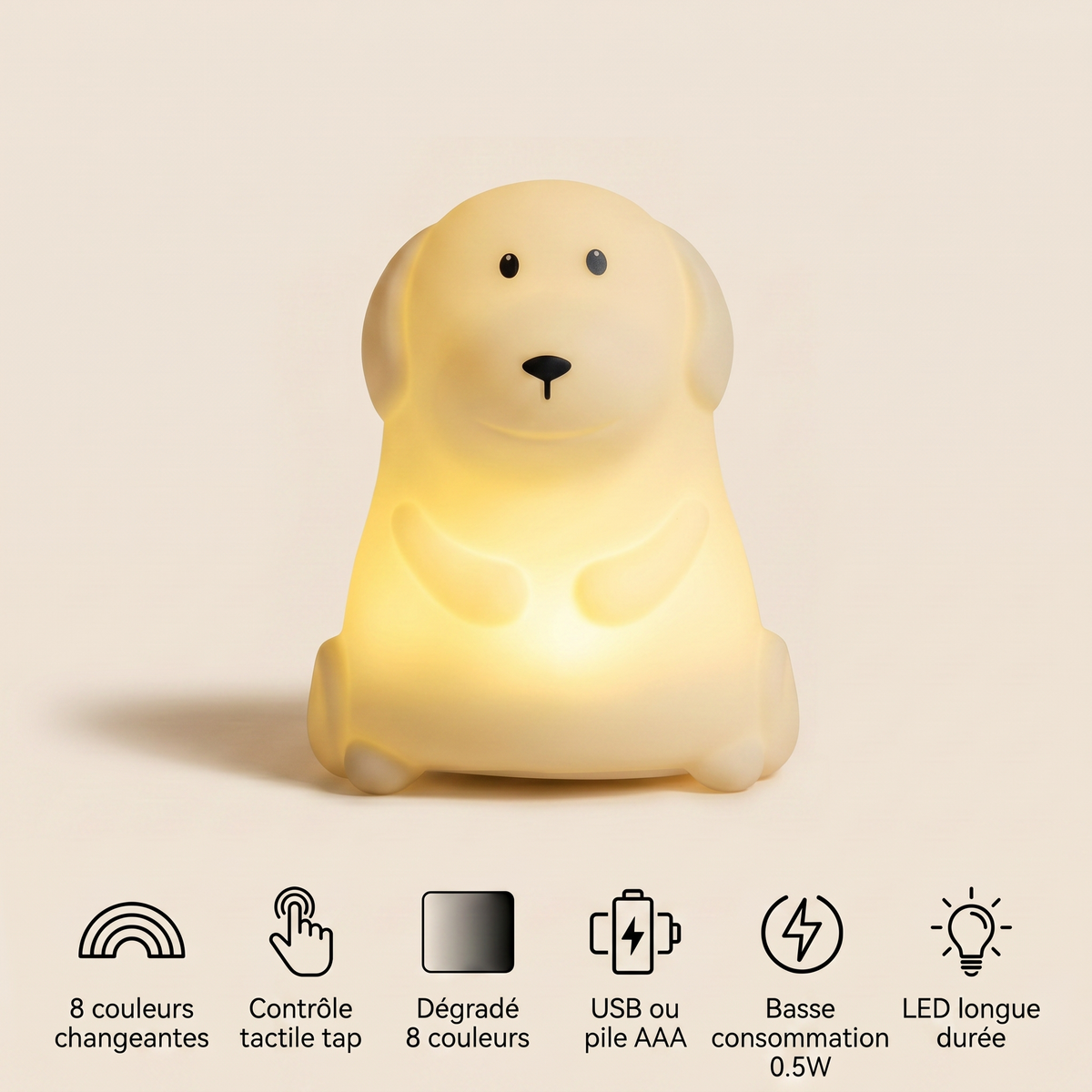 Veilleuse de nuit chien - DreamPup