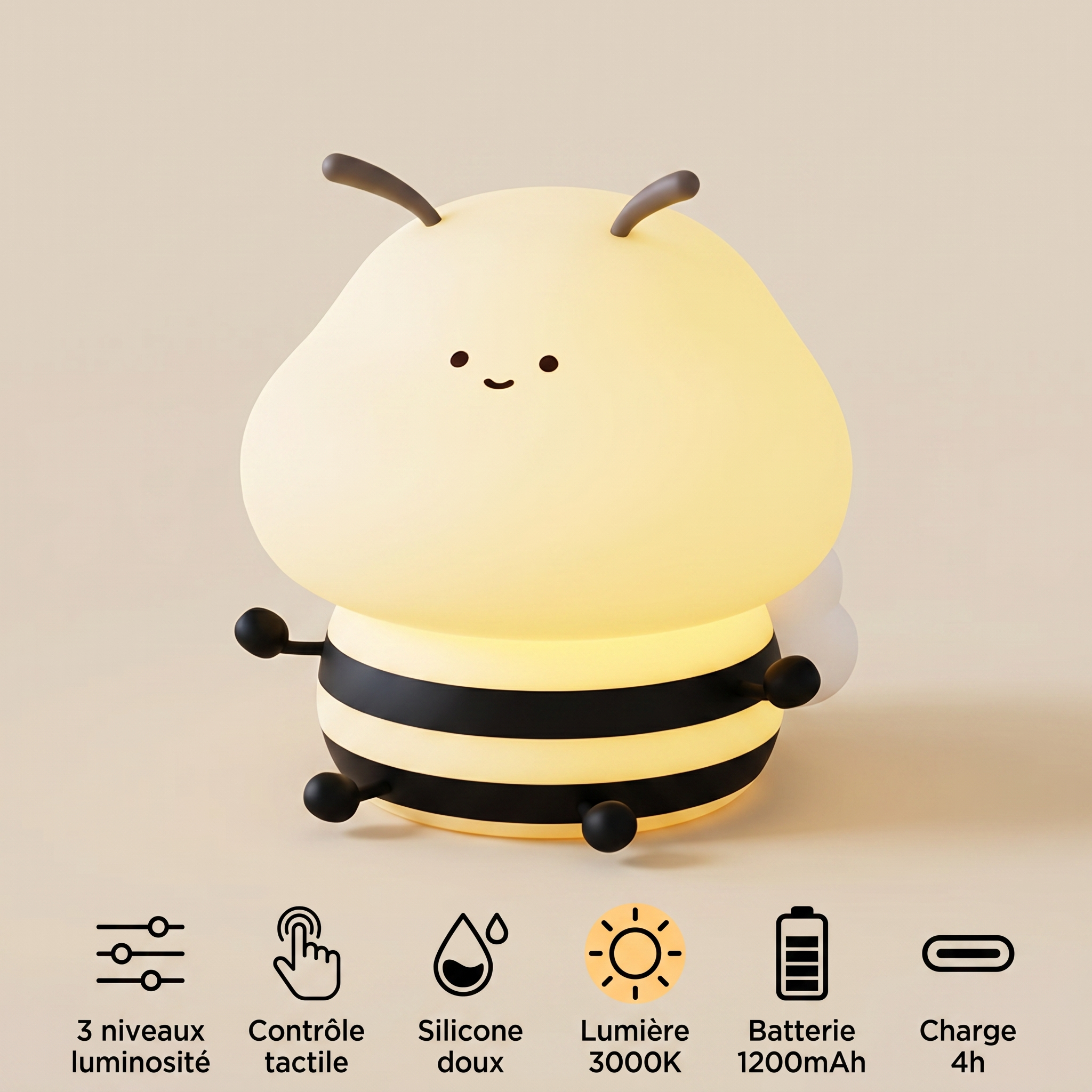 Veilleuse abeille bébé - HoneyBee