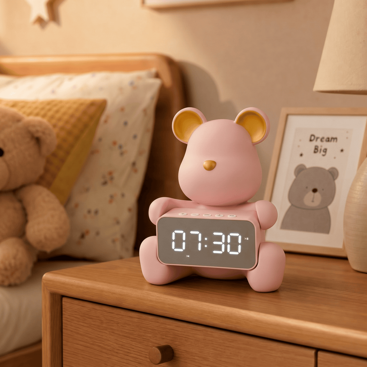 Veilleuse réveil horloge ours enfant - SmartBear