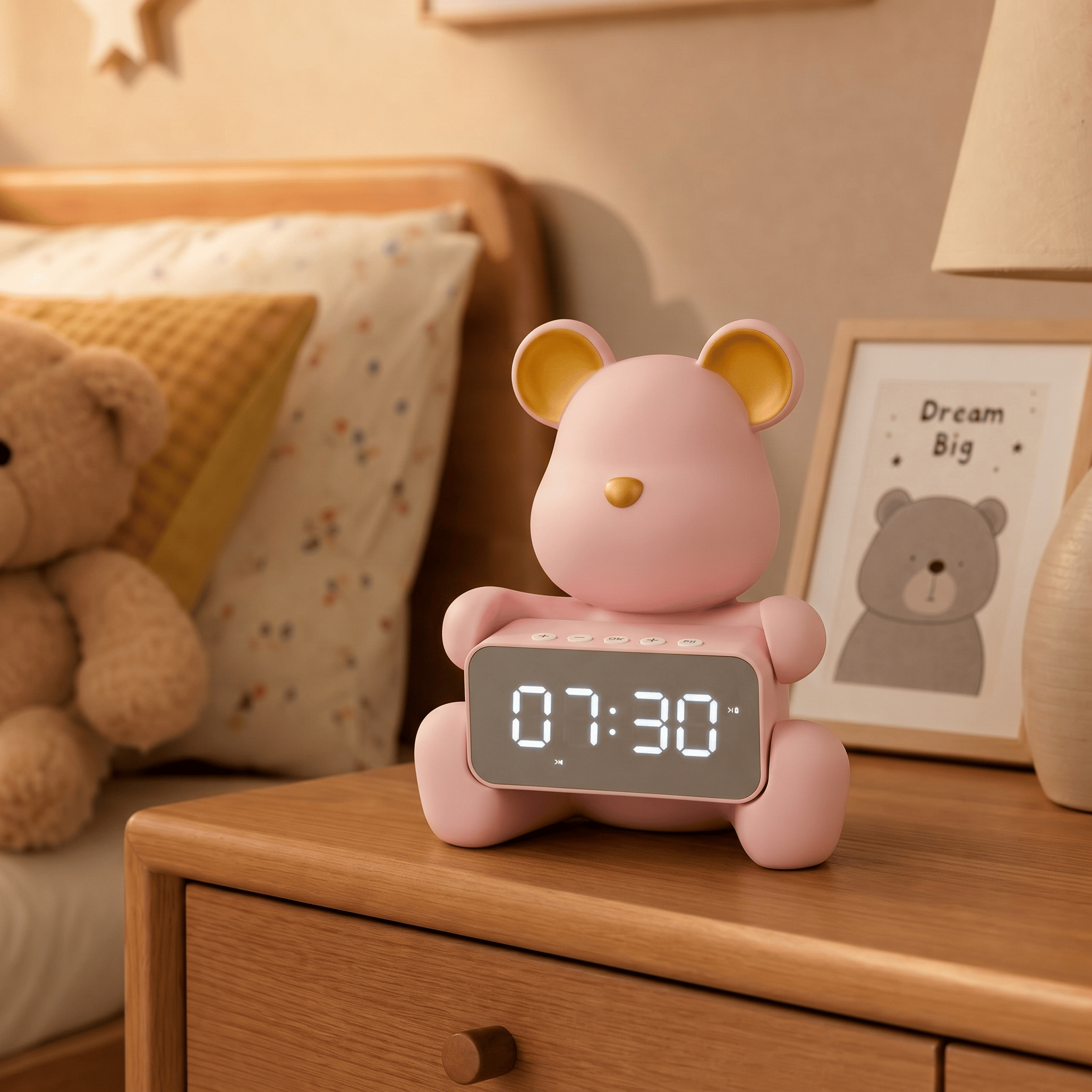 Veilleuse réveil horloge ours enfant - SmartBear