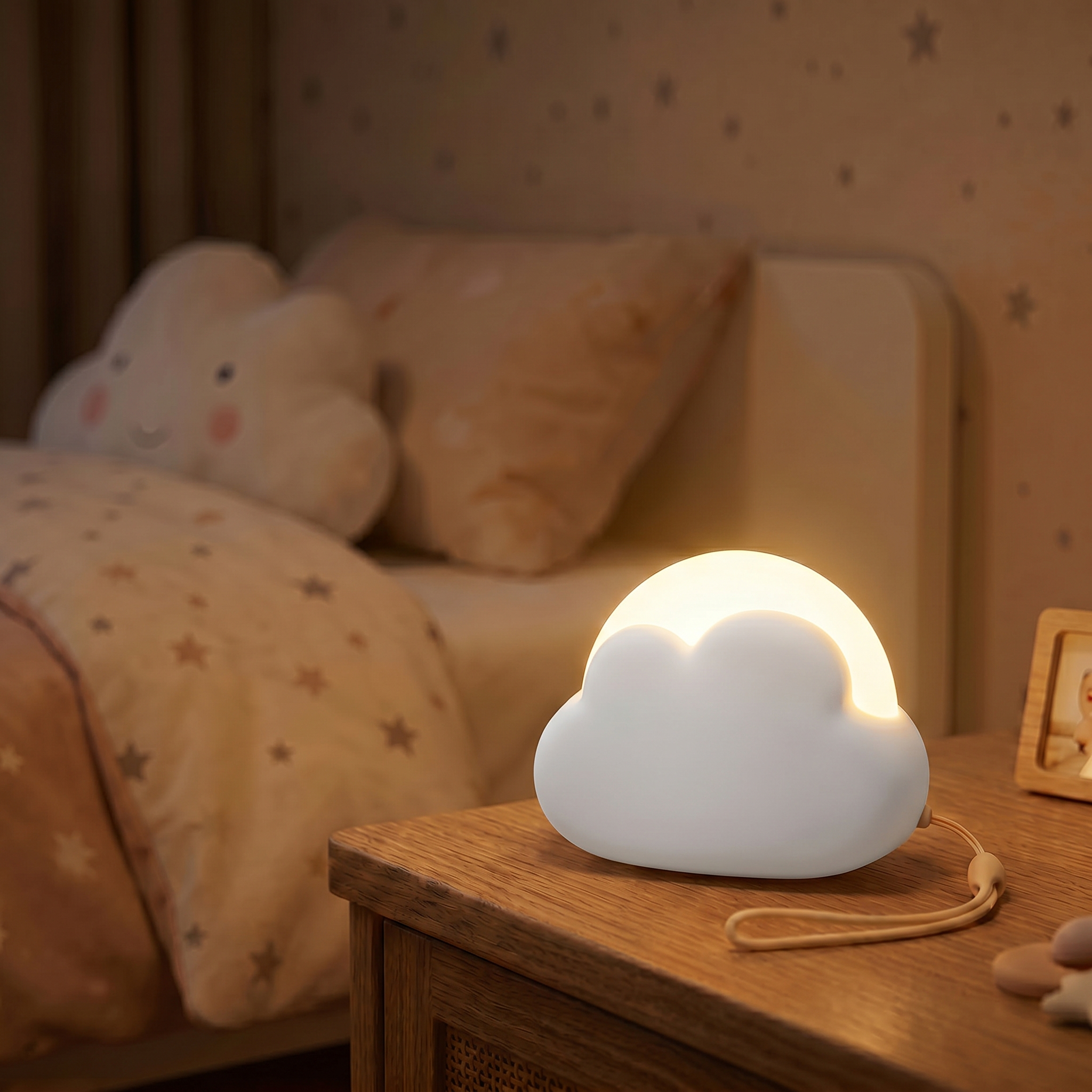 Cloud Night Light Mini USB Wireless Adorable Cloud Shape LED Night Light For Bedroom Baby Children Creative Gift