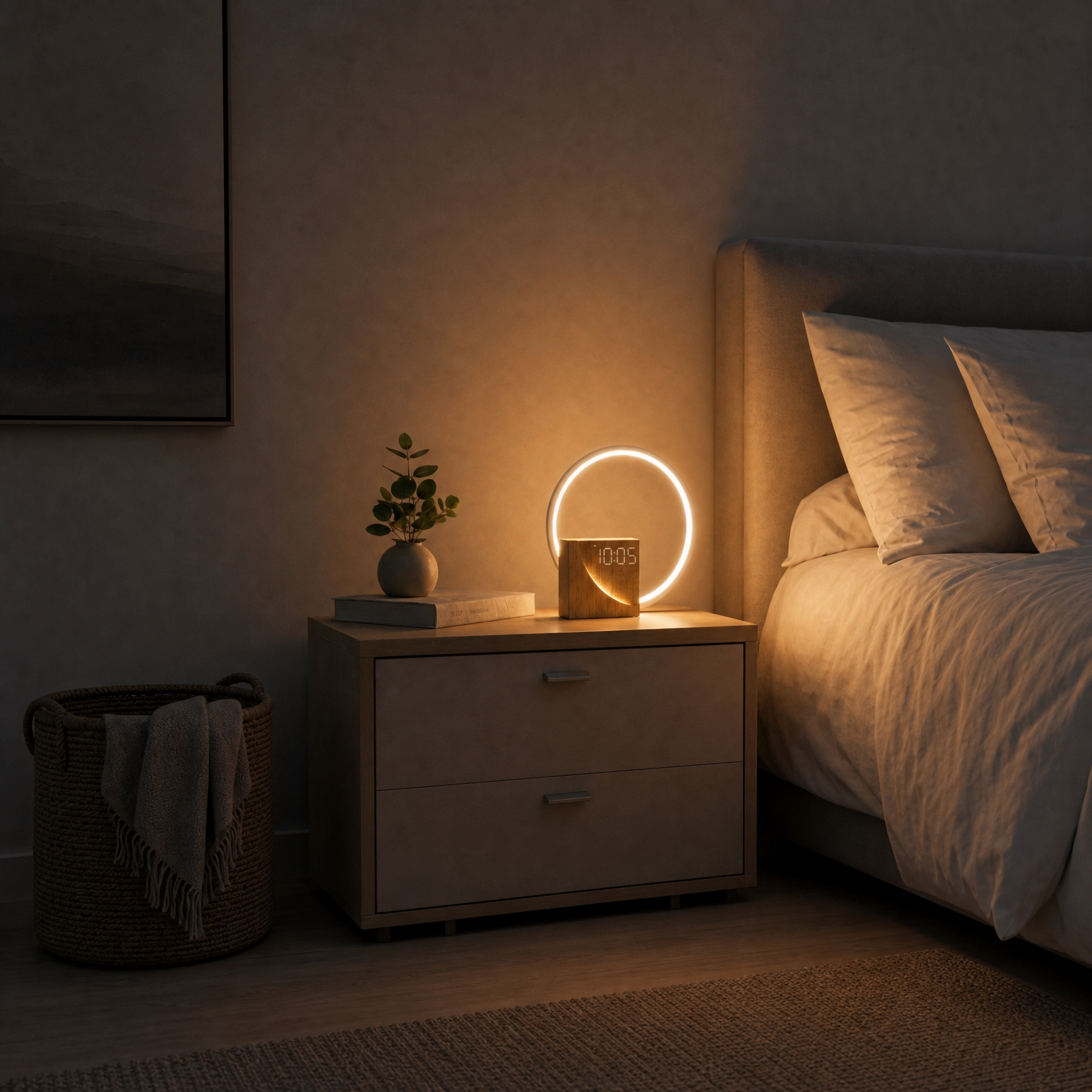 Veilleuse lampe réveil tactile - CalmRise