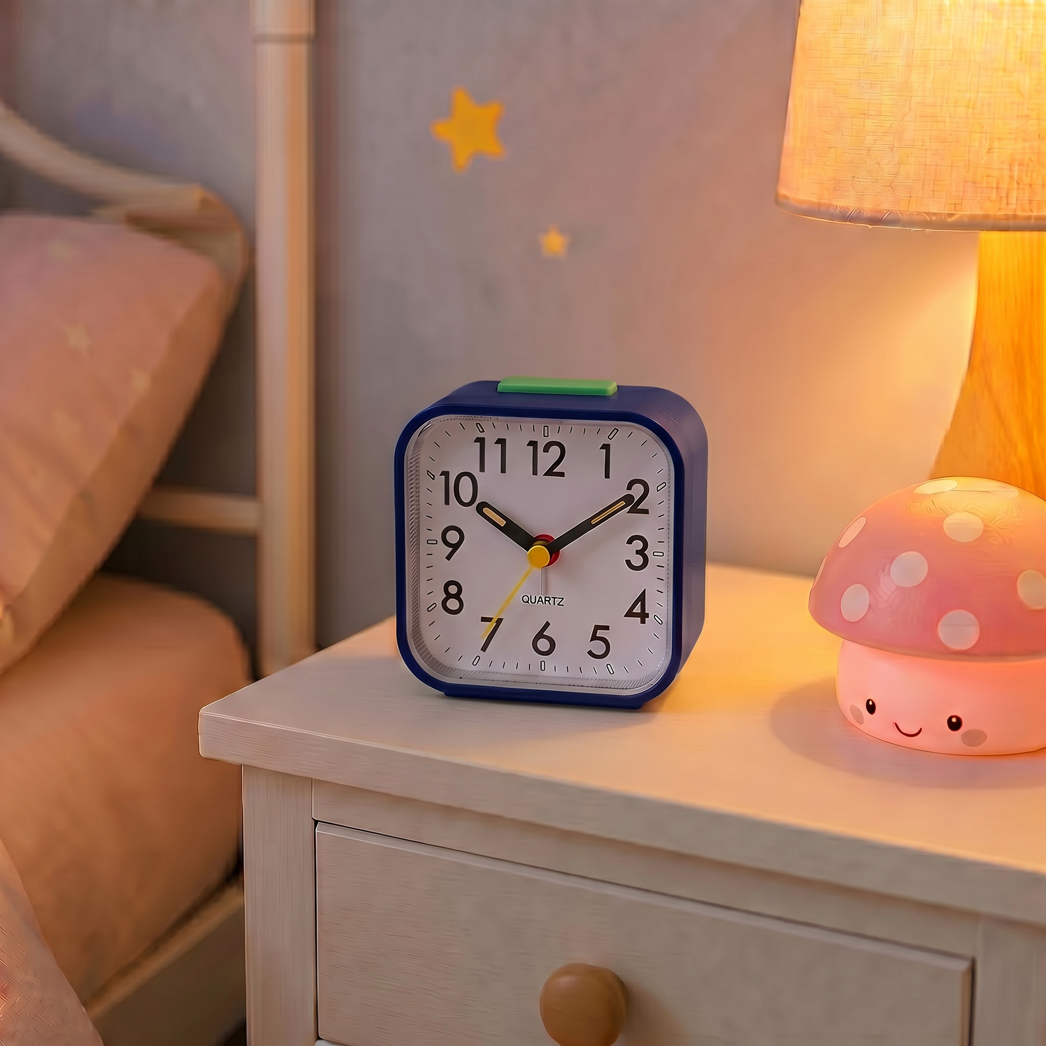 Veilleuse réveil aiguille fluorescent - FluoClock