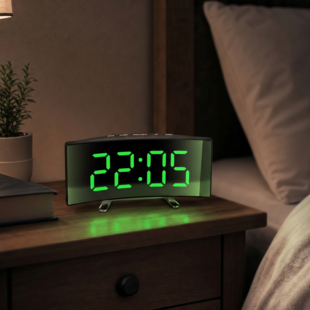 Veilleuse réveil miroir LED - GoTime