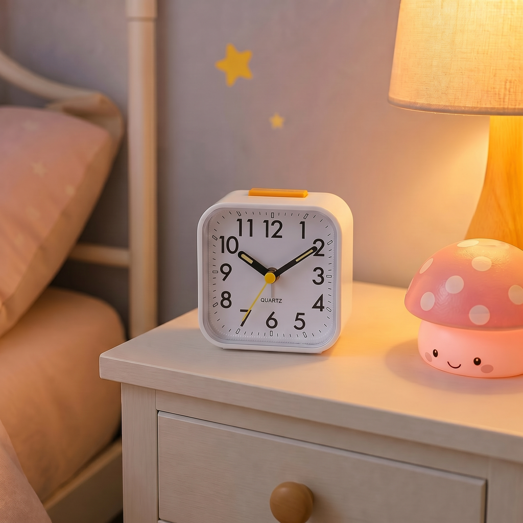 Veilleuse réveil aiguille fluorescent - FluoClock