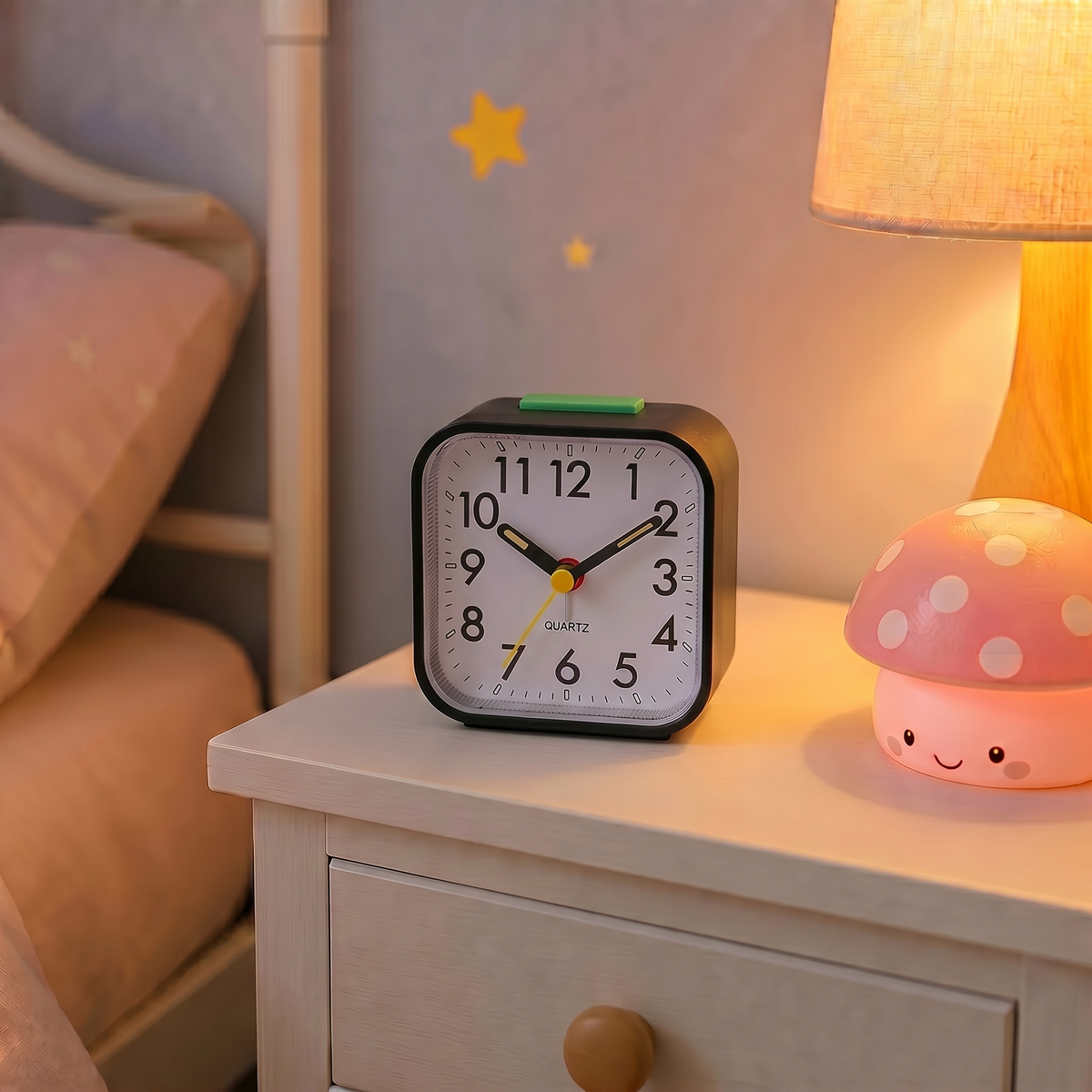 Veilleuse réveil aiguille fluorescent - FluoClock