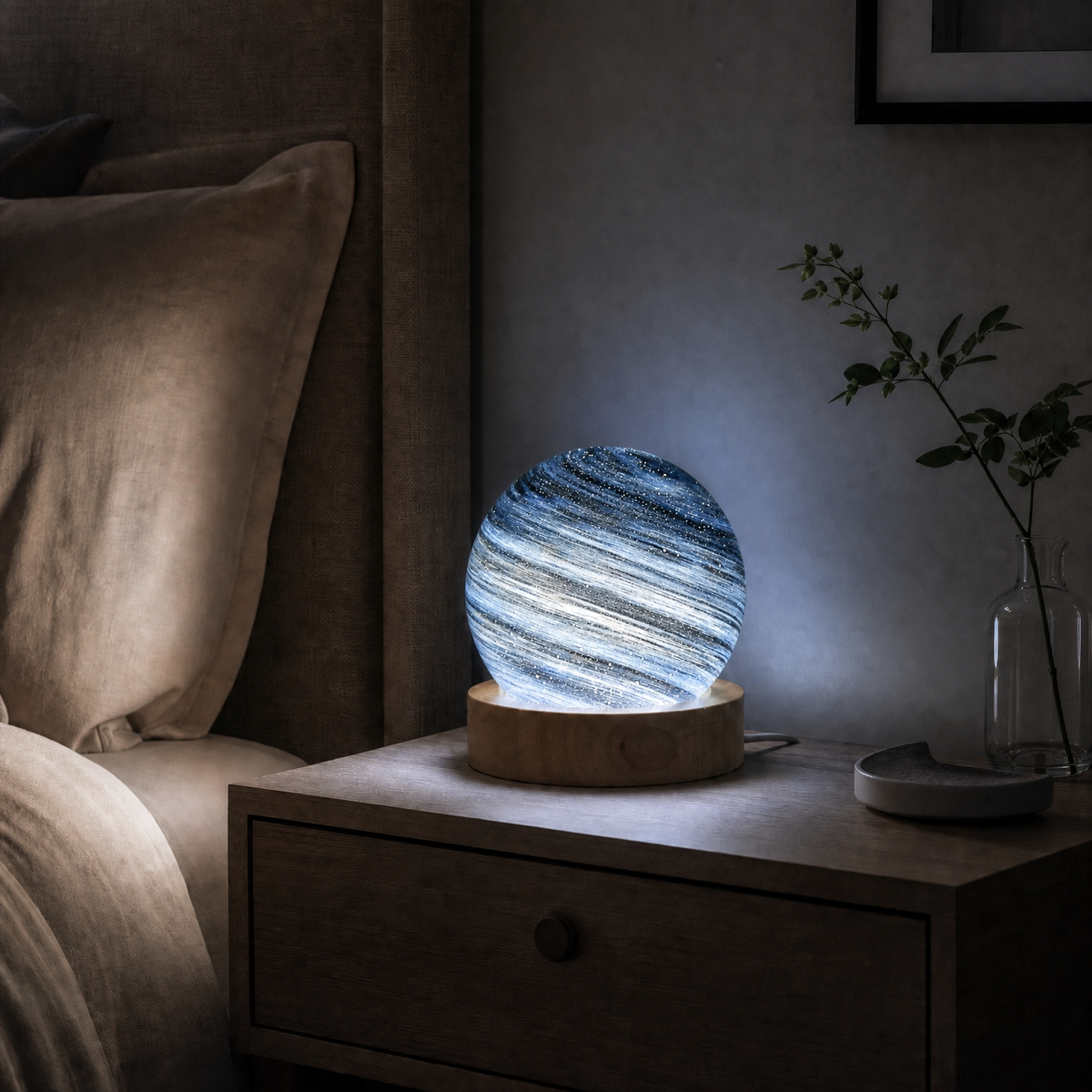 Veilleuse planète en verre - PlanetGlass