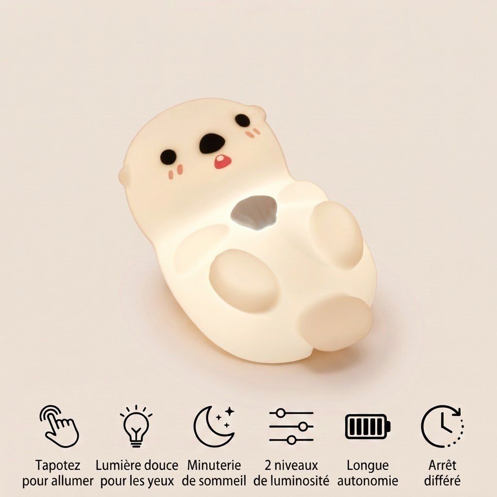 Veilleuse phoque silicone - SealZen