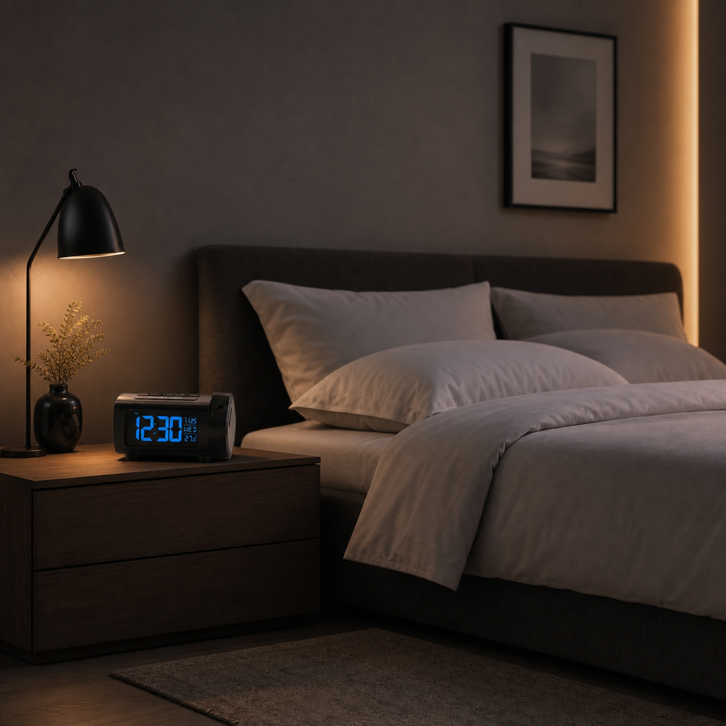 Veilleuse réveil projecteur LED - SkyClock