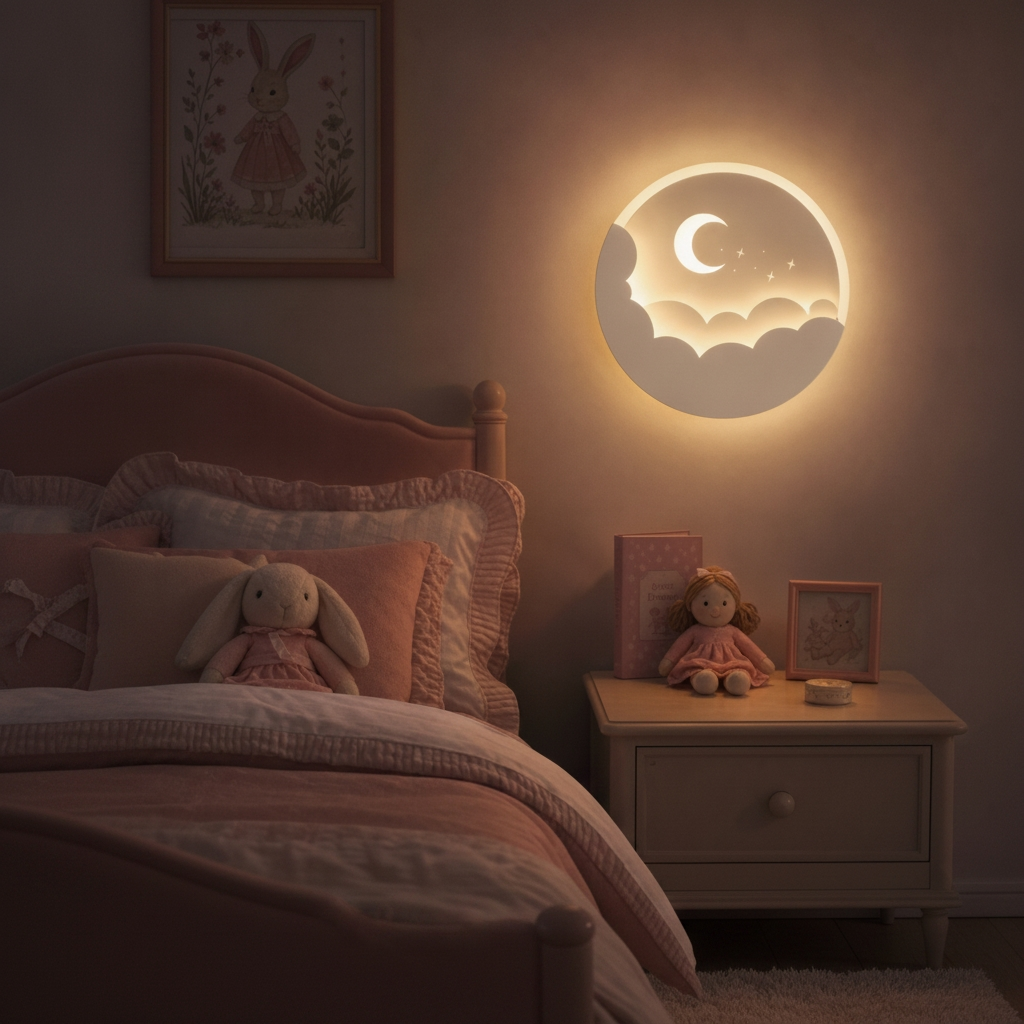 Veilleuse murale nuage lune - LunaCloud