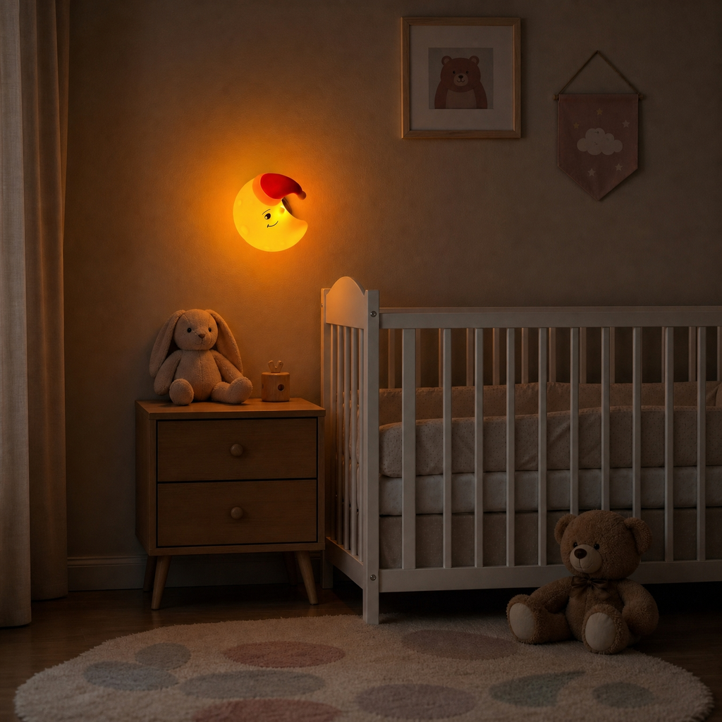 Veilleuse murale lune silicone - MoonWall
