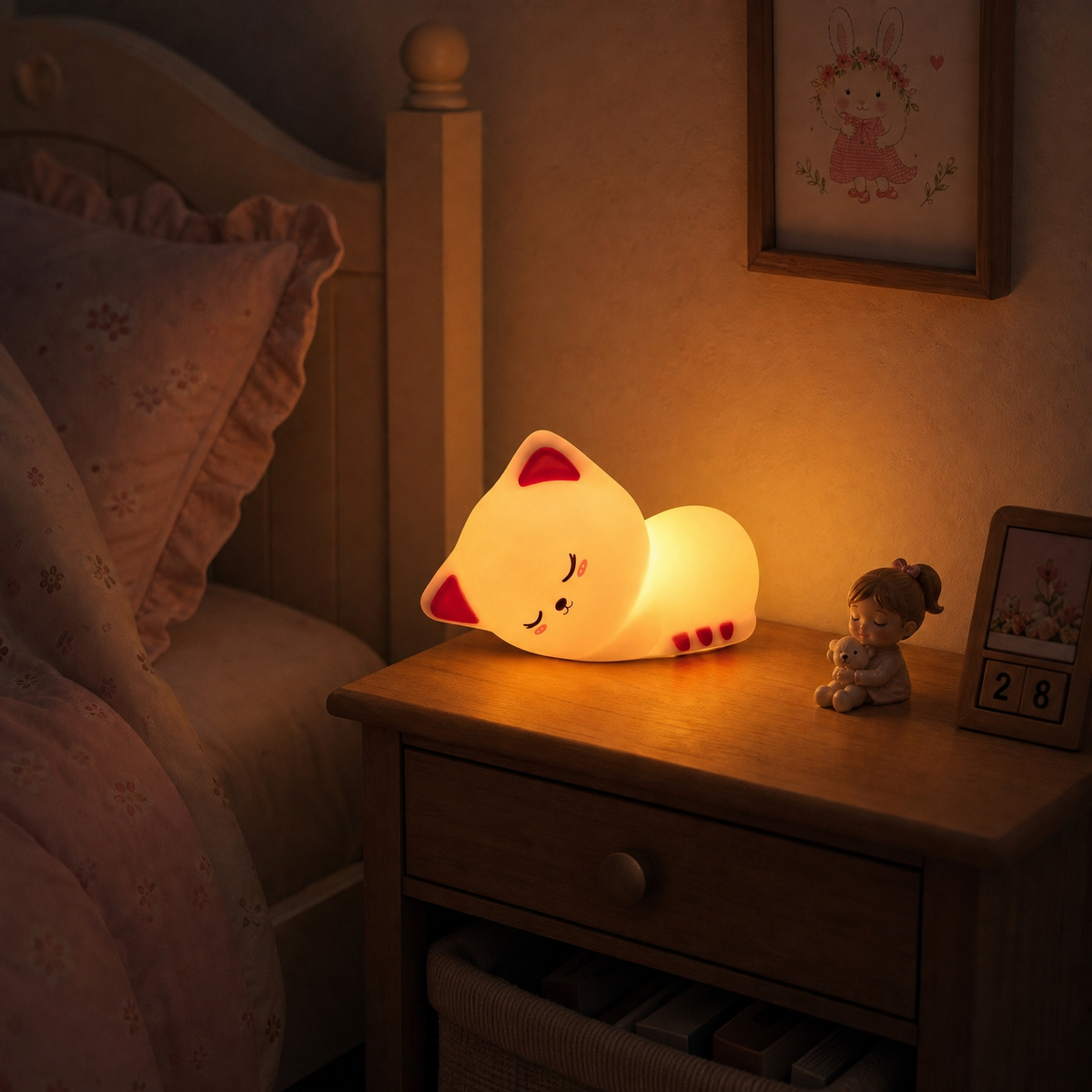 Veilleuse chat tactile - SleepyCat