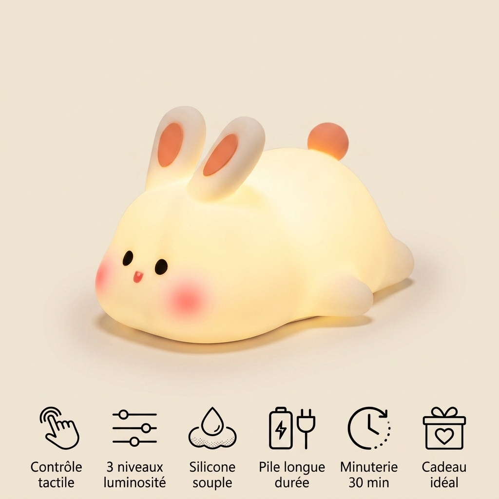 Veilleuse lapin tactile - BunnyTouch