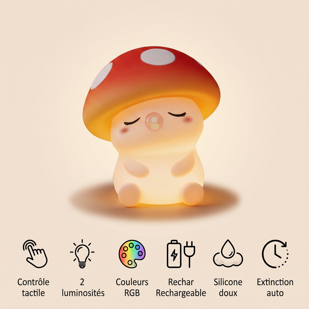 Veilleuse champignon silicone - ShroomZen