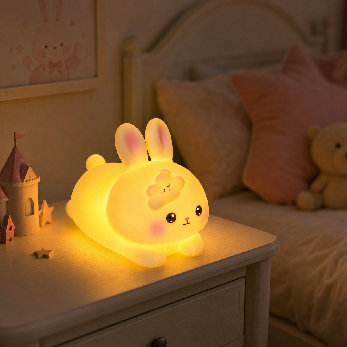 Veilleuse lapin de bureau - BunnyDesk