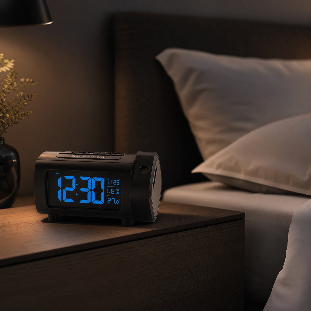 Veilleuse réveil projecteur LED - SkyClock