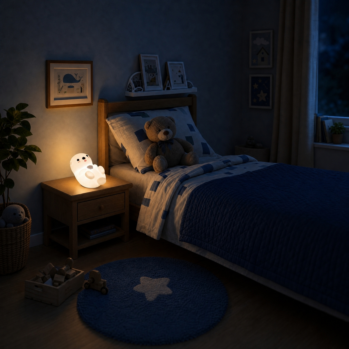 Veilleuse phoque silicone - SealZen
