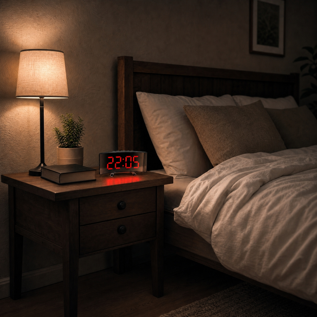 Veilleuse réveil miroir LED - GoTime