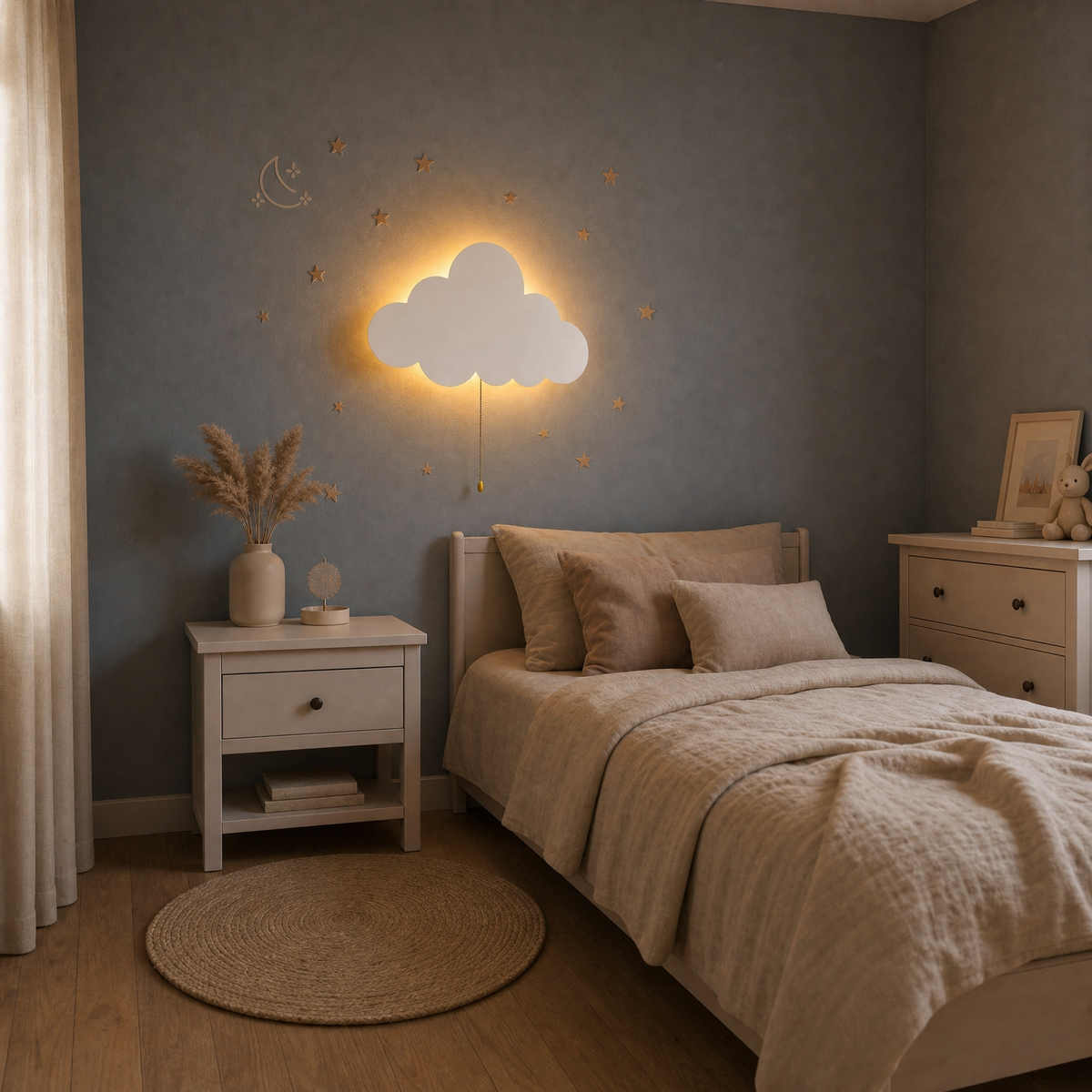Veilleuse murale nuage suspendu - SkyCloud