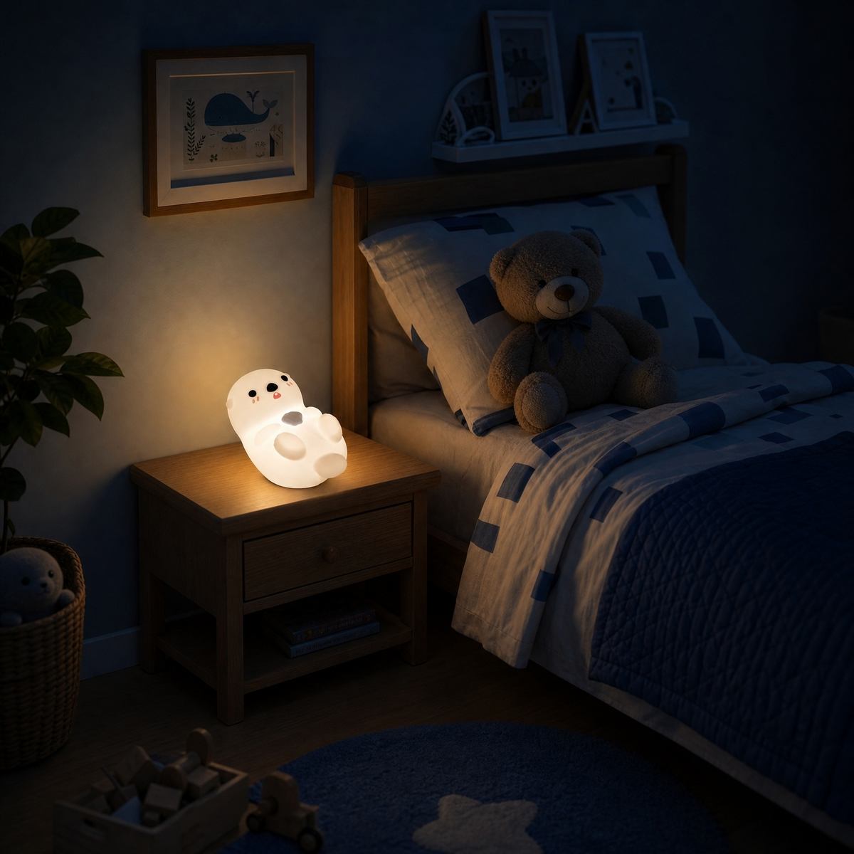 Veilleuse phoque silicone - SealZen