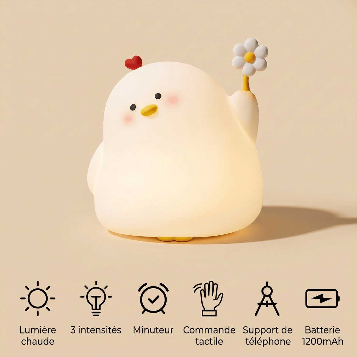 Veilleuse animaux canard