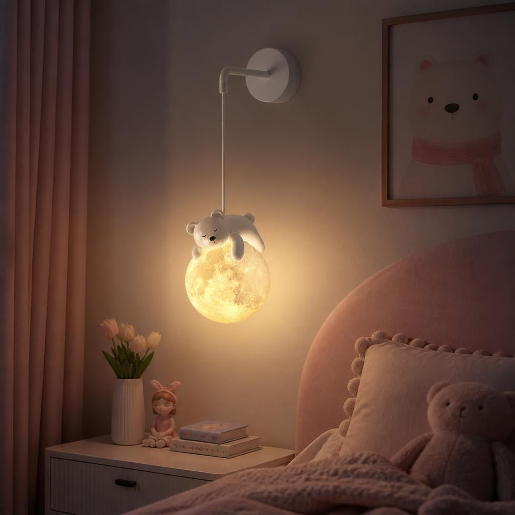 Veilleuse applique murale enfant ours - AmbiBear