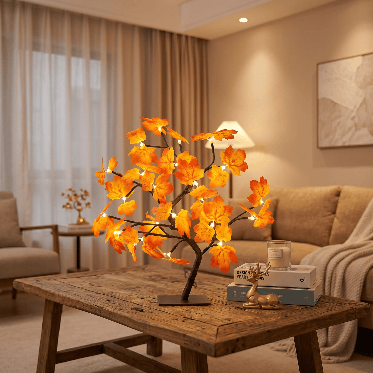 Veilleuse arbre lumineux automne - CozyLeaf