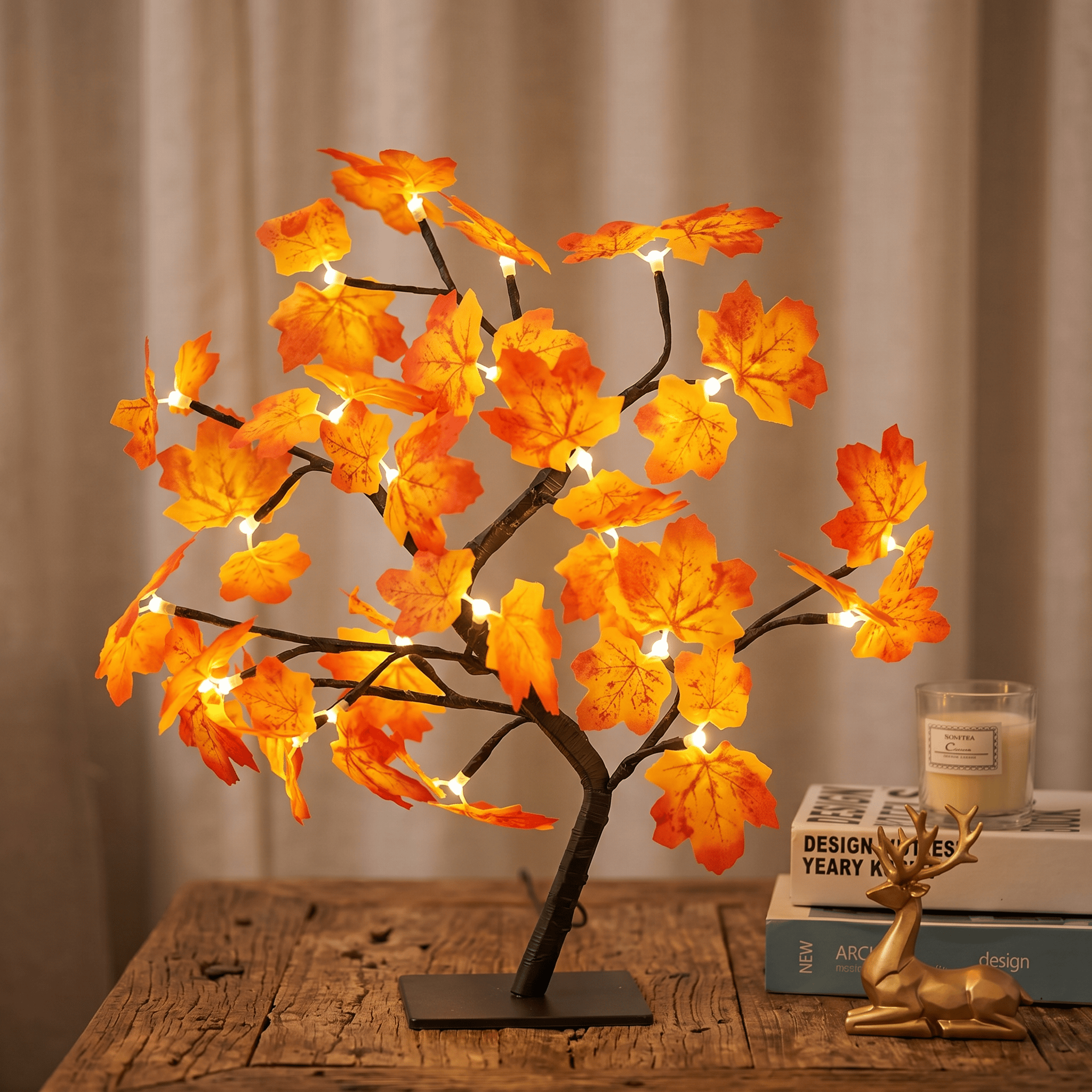 Veilleuse arbre lumineux automne - CozyLeaf
