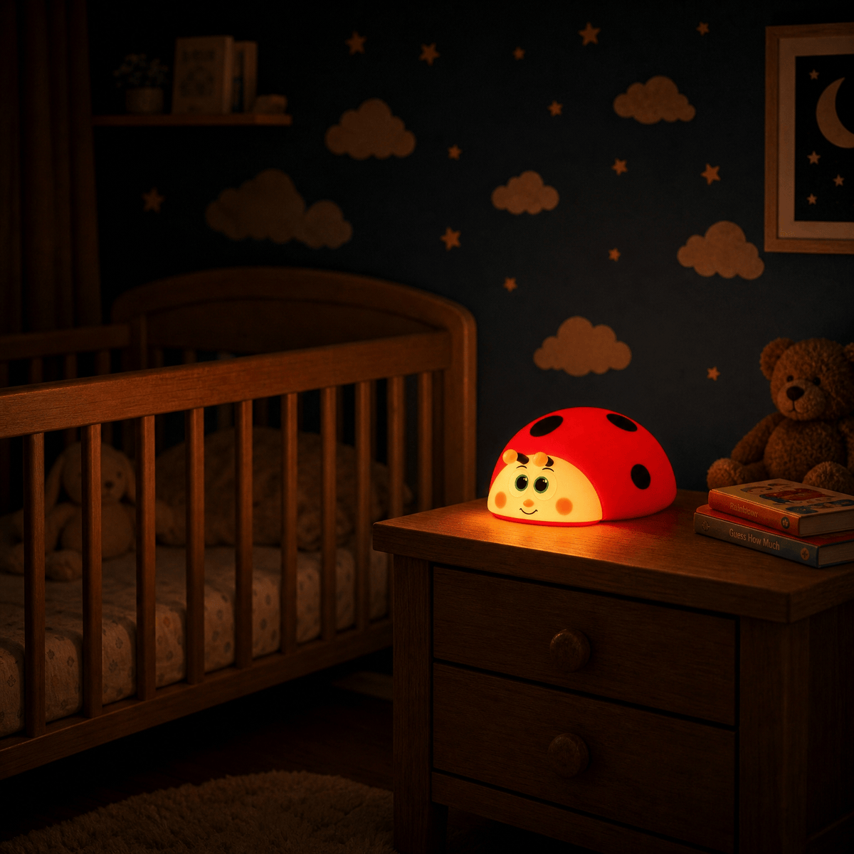 Veilleuse bébé coccinelle - LadyGlow