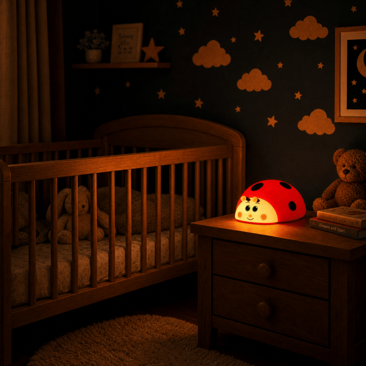 Veilleuse bébé coccinelle - LadyGlow