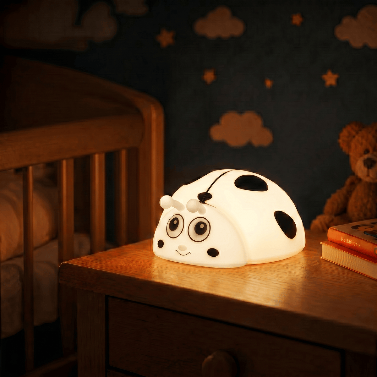 Veilleuse bébé coccinelle - LadyGlow