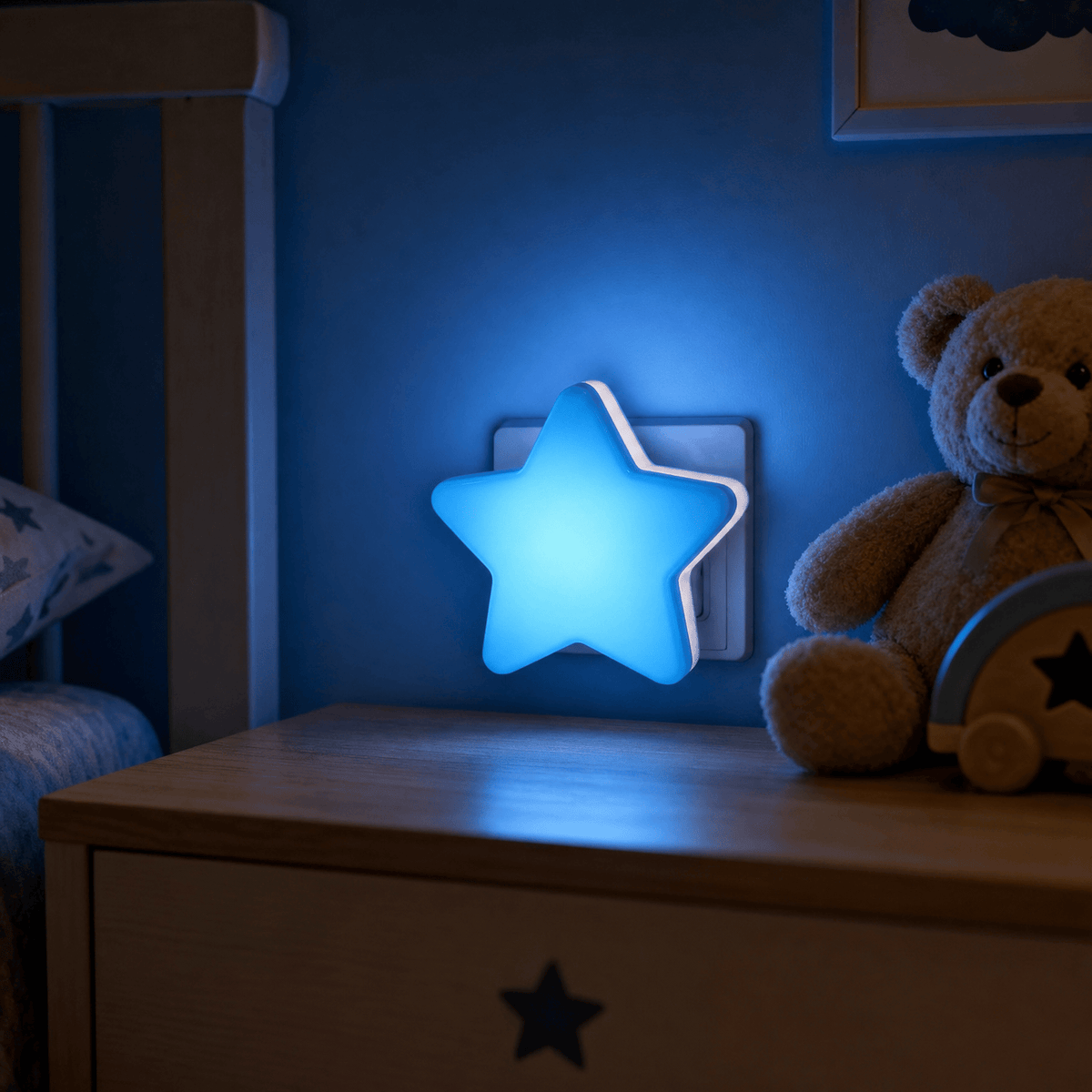 Veilleuse bébé étoile à prise - StarZen