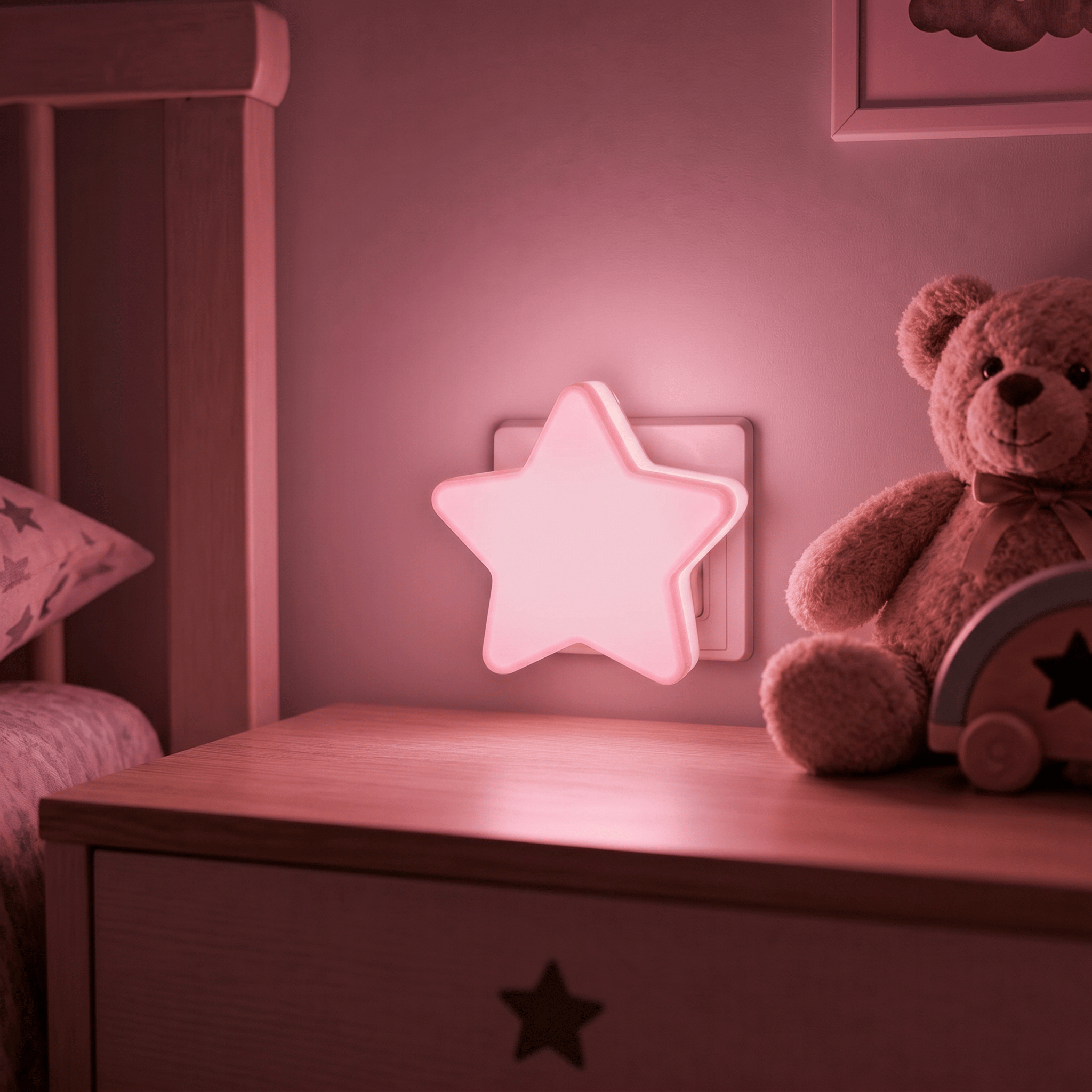 Veilleuse bébé étoile à prise - StarZen