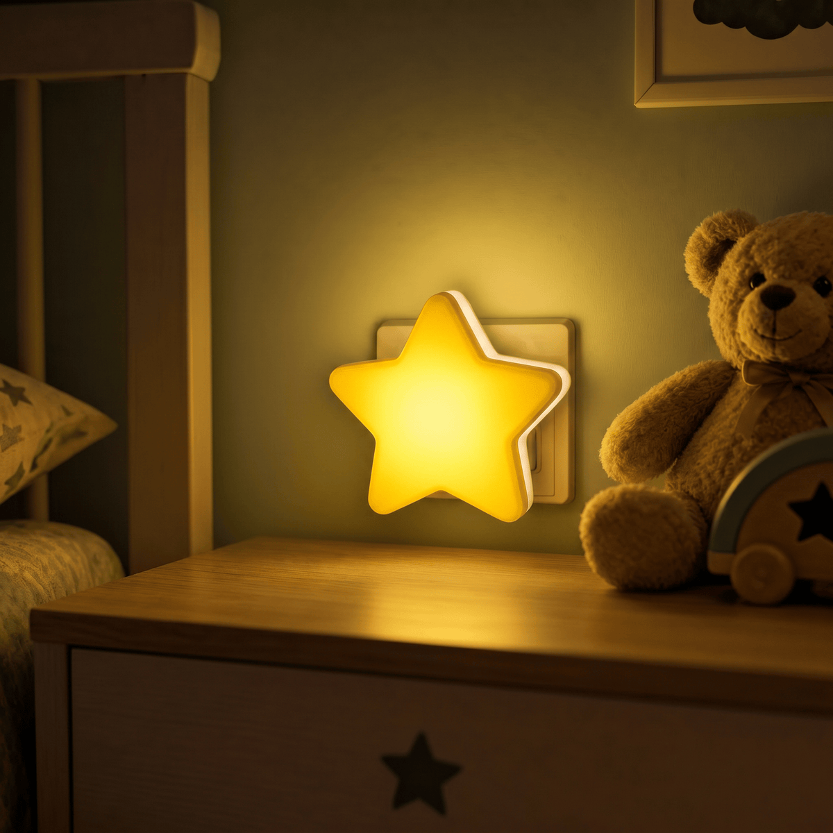 Veilleuse bébé étoile à prise - StarZen