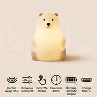 Veilleuse bébé ours polaire - LumiPolar