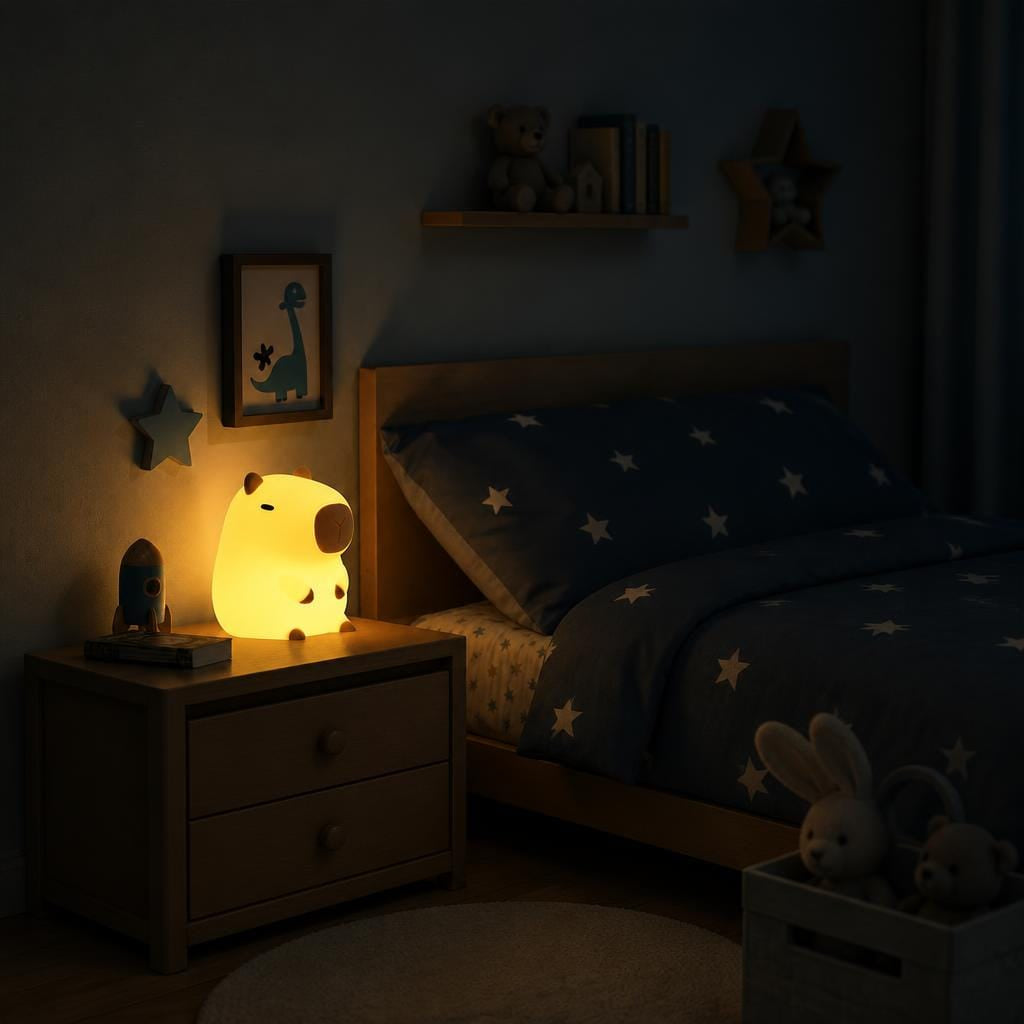 Veilleuse capybara bébé - CapyGlow