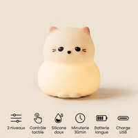 Veilleuse chat rechargeable - PetitKitty