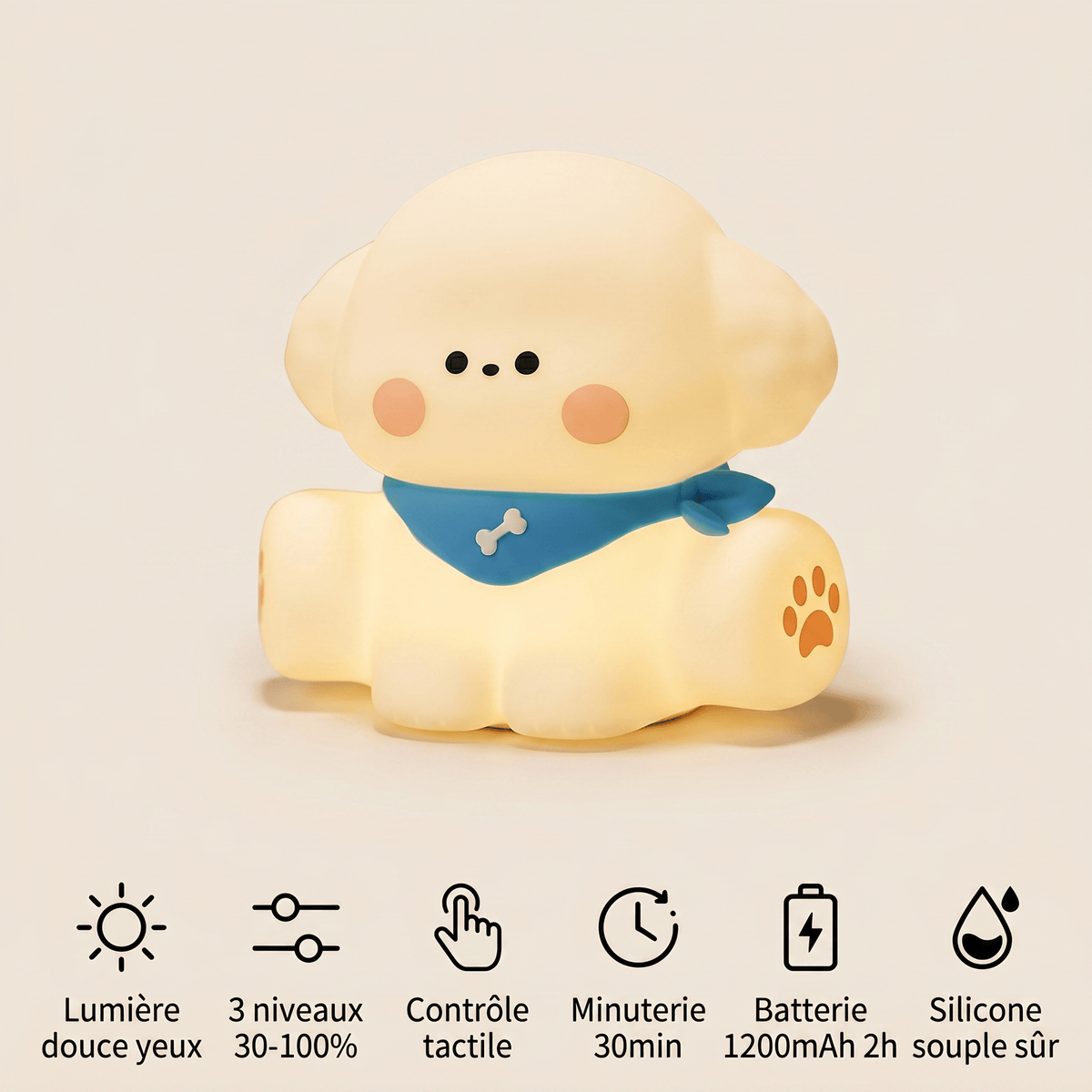 Veilleuse chien bébé - PetitPup