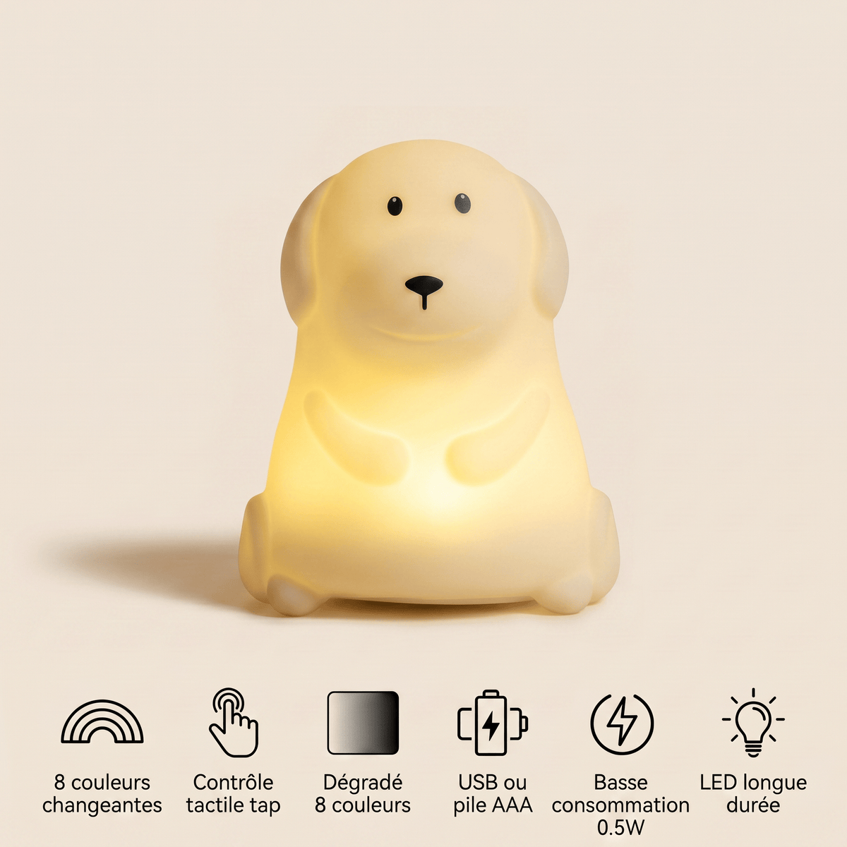 Veilleuse de nuit chien - DreamPup