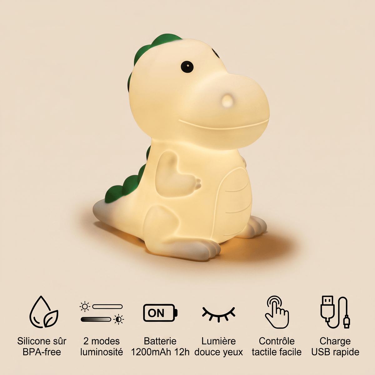 Veilleuse dinosaure enfant - DinoRoar