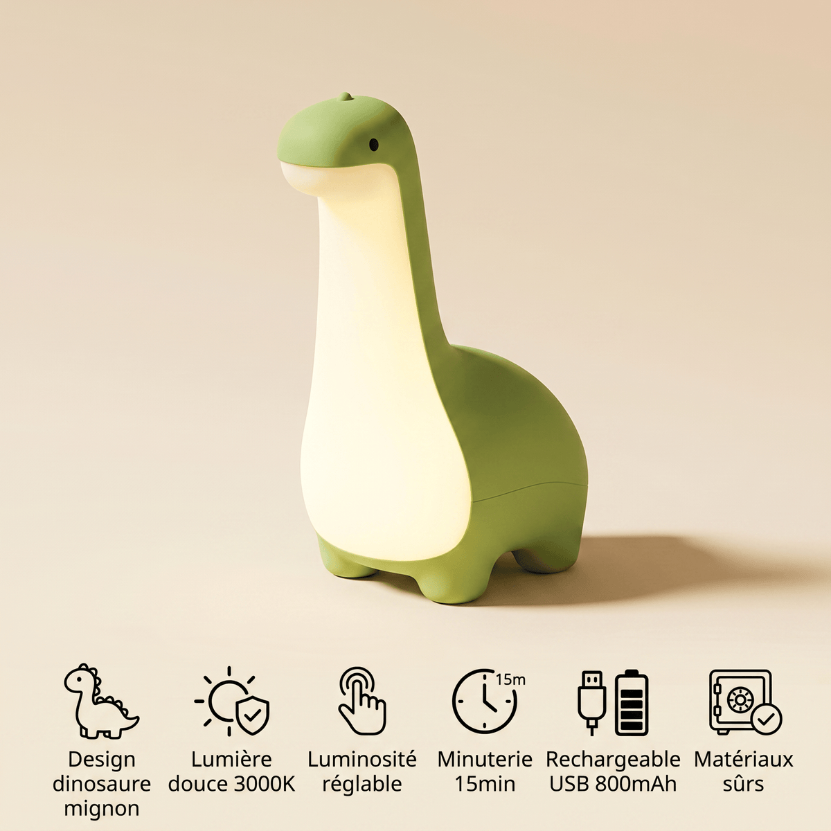 Veilleuse dinosaure pour bébé - DinoSleep