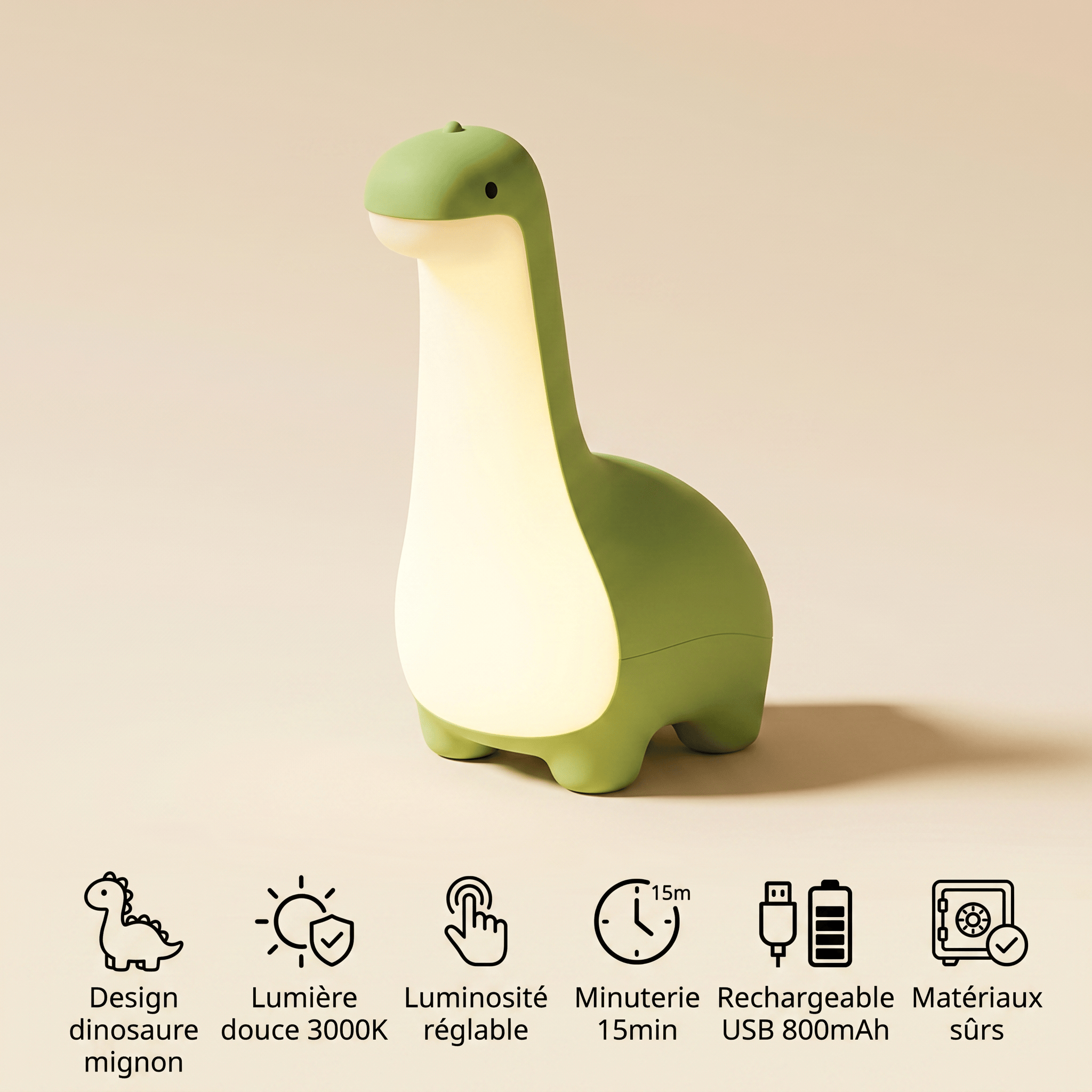 Veilleuse dinosaure pour bébé - DinoSleep